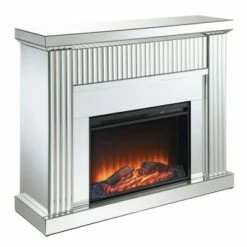 Ziva Fireplace Silver - Picket House Furnishings