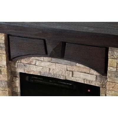 41" Freestanding Electric Fireplace Tan - Home Essentials 8 41" Freestanding Electric Fireplace Tan - Home Essentials - Image 6