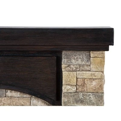 41" Freestanding Electric Fireplace Tan - Home Essentials 9 41" Freestanding Electric Fireplace Tan - Home Essentials - Image 7