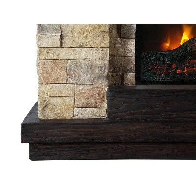 41" Freestanding Electric Fireplace Tan - Home Essentials 10 41" Freestanding Electric Fireplace Tan - Home Essentials - Image 8