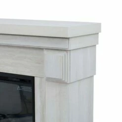 Hestia Faux Marble Electric Fireplace Mantle Gray - Teamson Home -Cheap TV Stands Store unnamed file 2544