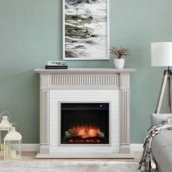 Castwilke Penny Tiled Touch Panel Fireplace Gray/White - Aiden Lane -Cheap TV Stands Store unnamed file 2588