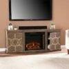 Tiessil Electric Fireplace Console with Media Storage Brown/Gold - Aiden Lane -Cheap TV Stands Store unnamed file 2610
