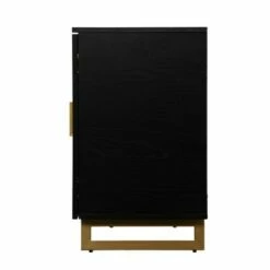 Monwit Electric Fireplace Console with Media Storage Black/Gold - Aiden Lane -Cheap TV Stands Store unnamed file 2618