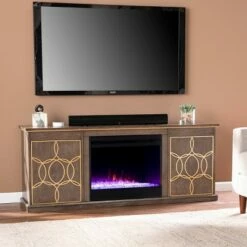 Tiessil Color Changing Fireplace Console with Media Storage Brown/Gold - Aiden Lane 9 Tiessil Color Changing Fireplace Console with Media Storage Brown/Gold - Aiden Lane -Cheap TV Stands Store unnamed file 2638