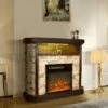 39" Freestanding Electric Fireplace Tan - Home Essentials -Cheap TV Stands Store unnamed file 2671