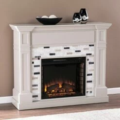 Talsham Electric Fireplace with Marble Surround Gray - Aiden Lane 12 Talsham Electric Fireplace with Marble Surround Gray - Aiden Lane -Cheap TV Stands Store unnamed file 2689