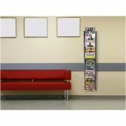 AdirOffice Acrylic Magazine Rack Black/Clear (640-5110-BLK) -Cheap TV Stands Store unnamed file 2748