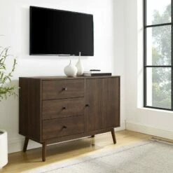 Lucas Media Console - Crosley Gray