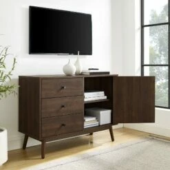 Lucas Media Console - Crosley Gray -Cheap TV Stands Store unnamed file 2784