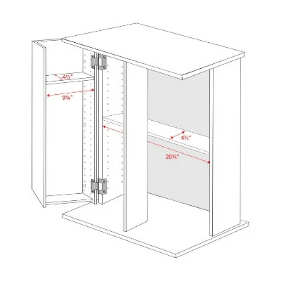 Locking Media Storage Cabinet Black - Prepac 5 Locking Media Storage Cabinet Black - Prepac - Image 3