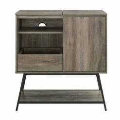 Emmeline Mid-Century Modern Vinyl Record Player Cabinet - Saracina Home Gray Wash -Cheap TV Stands Store unnamed file 2805