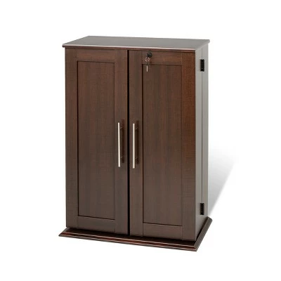 Locking Media Storage Cabinet with Shaker Doors - Prepac Espresso Brown 8 Locking Media Storage Cabinet with Shaker Doors - Prepac Espresso Brown - Image 6