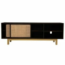 Groveholme Sliding Door Media Stand Brown/Gold/Natural - Aiden Lane -Cheap TV Stands Store unnamed file 2828