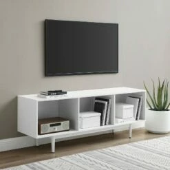 Large Liam Record Storage Console Cabinet - Crosley White -Cheap TV Stands Store unnamed file 2848