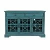 Wooden Media Unit with 2 Drawers and 3 Doors Blue - Benzara -Cheap TV Stands Store unnamed file 2896