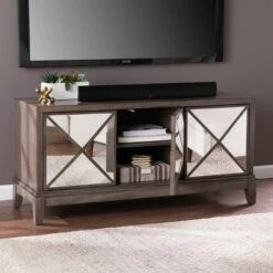 Prikam Mirrored Media Cabinet Light Brown - Aiden Lane -Cheap TV Stands Store unnamed file 2911