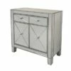 Mirrored Storage Cabinet with 2 Drawers and 2 Doors Silver/Clear - The Urban Port -Cheap TV Stands Store unnamed file 2935