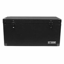 Odyssey Innovative Designs Odyssey Carpeted Pro DJ Case w/ Detachable Lid for 180 LP Vinyl Records (2 Pack)