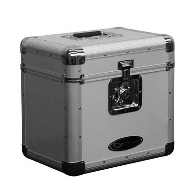 Odyssey Innovative Designs Odyssey KROM Stacking Transport Case for 70, 12 Inch Vinyl LPs, Silver (2 Pack) 6 Odyssey Innovative Designs Odyssey KROM Stacking Transport Case for 70, 12 Inch Vinyl LPs, Silver (2 Pack) - Image 4