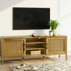 Warwick TV Stand for TVs up to 69" with Storage - Threshold™ White
