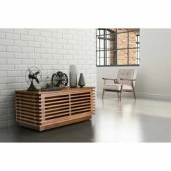 Mid-Century Modern Narrow TV Stand for TVs up to 35.3" Walnut - ZM Home -Cheap TV Stands Store unnamed file 2976