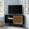 Visconti Modern Boho Sliding Slat Door Corner TV Stand for TVs up to 50" - Saracina Home Barnwood/solid Black -Cheap TV Stands Store unnamed file 298