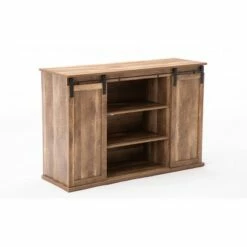Weston Sliding Barn Door TV Stand for TVs up to 50" Natural - Boraam