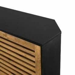 Visconti Modern Boho Sliding Slat Door Corner TV Stand for TVs up to 50" - Saracina Home Barnwood/solid Black 16 Visconti Modern Boho Sliding Slat Door Corner TV Stand for TVs up to 50" - Saracina Home Barnwood/solid Black -Cheap TV Stands Store unnamed file 302