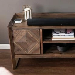 Glacerad Reclaimed Wood Media Console for TVs upto 50" Brown - Aiden Lane
