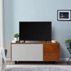 Holly & Martin Midhurst Storage TV Stand for TVs up to 60" Brown/White - Holly & Martin