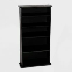Drawbridge Multimedia Storage Rack Black - Atlantic -Cheap TV Stands Store unnamed file 3099