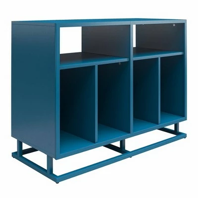 Regal Double Wide Record Station Moroccan Blue - Novogratz 5 Regal Double Wide Record Station Moroccan Blue - Novogratz - Image 3