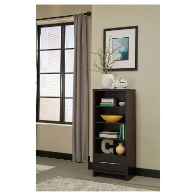 Storage Furniture Media Tower - Black Walnut-ClosetMaid 3 Storage Furniture Media Tower - Black Walnut-ClosetMaid