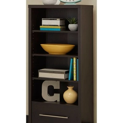 Storage Furniture Media Tower - Black Walnut-ClosetMaid 4 Storage Furniture Media Tower - Black Walnut-ClosetMaid - Image 2