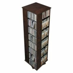 4 Sided Spinning Media Storage - Espresso - Prepac