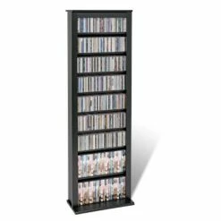 Slim Barrister Tower Black - Prepac