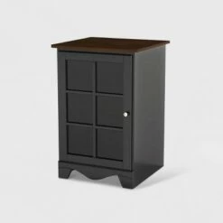 Pinnacle 1 Door Audio Tower - Nexera Charcoal Black -Cheap TV Stands Store unnamed file 3255
