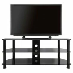 TV Stand with Cable Management for TVs up to 55" - AVF Black -Cheap TV Stands Store unnamed file 329