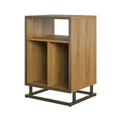 Regal Record Storage Stand - Novogratz Walnut 10 Regal Record Storage Stand - Novogratz Walnut - Image 8
