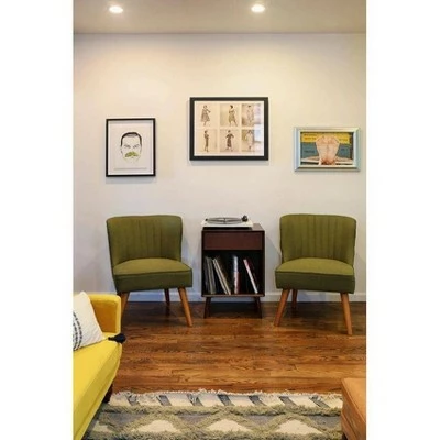 Brittany Mid Century Modern Turntable Stand Walnut - Novogratz 17 Brittany Mid Century Modern Turntable Stand Walnut - Novogratz - Image 16