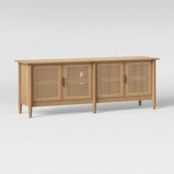 Hearth & Hand W/Magnolia Furniture Wood & Cane Media Console - Hearth & Hand™ with Magnolia Black -Cheap TV Stands Store unnamed file 3383