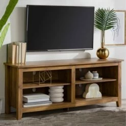Farmhouse 4 Cubby Wood Open Storage TV Stand for TVs up to 65" - Saracina Home Driftwood 30 Farmhouse 4 Cubby Wood Open Storage TV Stand for TVs up to 65" - Saracina Home Driftwood -Cheap TV Stands Store unnamed file 3400