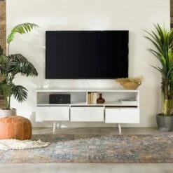 Cara Mid-Century Modern 3 Drawer TV Stand for TVs up to 65" - Saracina Home Caramel 33 Cara Mid-Century Modern 3 Drawer TV Stand for TVs up to 65" - Saracina Home Caramel -Cheap TV Stands Store unnamed file 3440