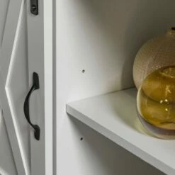 Farmhouse Sliding Barndoor Highboy TV Stand for TVs up to 58" - Saracina Home Solid White/rustic Oak 29 Farmhouse Sliding Barndoor Highboy TV Stand for TVs up to 58" - Saracina Home Solid White/rustic Oak -Cheap TV Stands Store unnamed file 3493