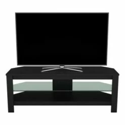 Glass Shelf with TV Stand for TV up to 55" - AVF Rustic Sawn Oak -Cheap TV Stands Store unnamed file 357