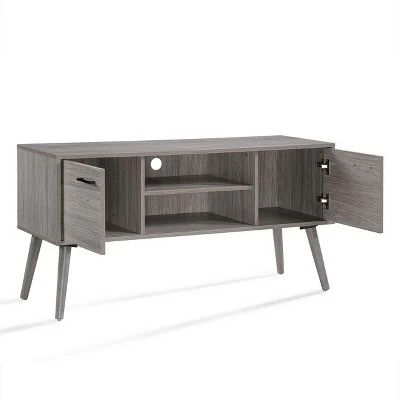 47" Amarah Mid Century Modern Entertainment Center - Christopher Knight Home Gray 5 47" Amarah Mid Century Modern Entertainment Center - Christopher Knight Home Gray - Image 3