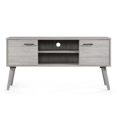 47" Amarah Mid Century Modern Entertainment Center - Christopher Knight Home Gray 9 47" Amarah Mid Century Modern Entertainment Center - Christopher Knight Home Gray - Image 7