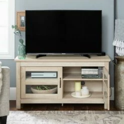 2 Door Wood Closed Storage Console TV Stand for TVs up to 50" - Saracina Home Brown -Cheap TV Stands Store unnamed file 3597