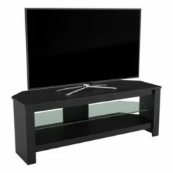 Glass Shelf with TV Stand for TV up to 55" - AVF Rustic Sawn Oak -Cheap TV Stands Store unnamed file 360